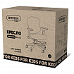 Кресло детское с подставкой для ног BRABIX KIDS "MG-215", сетка/ткань TW, голубое, 533312