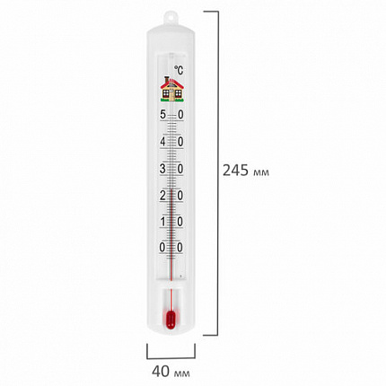 Термометр комнатный, "ДОМИК", диапазон измерения: от 0 до +50 °C, ПТЗ, ТСК-7