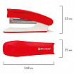 Степлер №10 BRAUBERG "METROPOLIS", до 20 листов, с антистеплером, ассорти, 228751