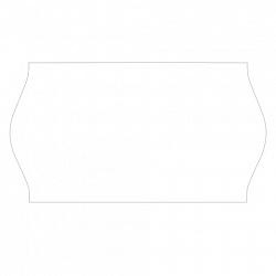 Этикет-лента 22х12 мм, волна, белая, комплект 5 рулонов по 800 шт., BRAUBERG, 123572