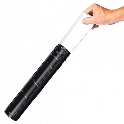 Тубус для чертежей телескопический, длина 36,5-64 см, формат А1, диаметр 6 см, черный, STAFF, 271255