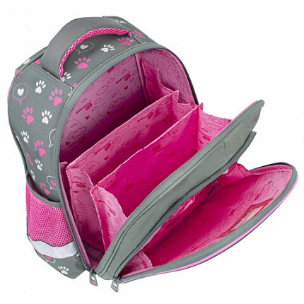 Ранец BRAUBERG KIDS STANDARD, 2 отделения, "Кот-мурлыка", 36х28х14 см, 274427