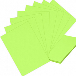Бумага цветная BRAUBERG, А4, 75 г/м2, 100 л., НЕОН, зеленая, для офисной техники, 116671