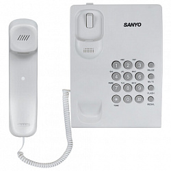 Телефон проводной SANYO RA-S204W, тональный / импульсный режим, повтор, белый