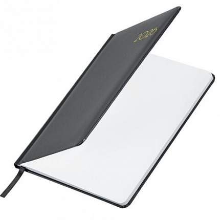 Еженедельник датированный 2026, А5, 145х215 мм, BRAUBERG "Select", балакрон, черный, 117182