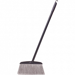 Совок для мусора КОМПЛЕКТ щетка + 2 рукоятки по 80 см, БОЛЬШОЙ улица / офис / дом, серый LAIMA PROFESSIONAL, 606663