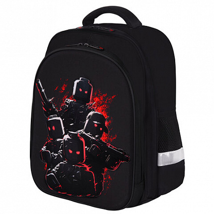 Ранец BRAUBERG KIDS STANDARD, 2 отделения, Terrible fighters, 36х28х14 см, 273146