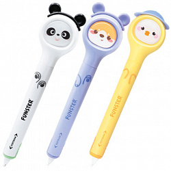 Корректирующая лента FUNSTER (ФАНСТЕР) "Милые зверята", 5 мм x 6 м, КОМПЛЕКТ из 3 шт., на блистере, 273984