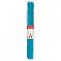 Бумага гофрированная/креповая, 110 г/м2, 50х250 см, голубая, ОСТРОВ СОКРОВИЩ, 129147