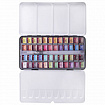 Акварель художественная кюветы НАБОР 48 цветов по 3,5 г, металлический кейс, BRAUBERG ART PREMIERE, 191775