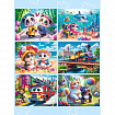Пазл картонный "Милые картинки", 12 элементов, АССОРТИ, поле 17,5х13 см, 20 видов, РК