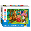 Пазл картонный 54 элемента, Любимые герои, АССОРТИ, поле 18х13 см, STEP PUZZLE
