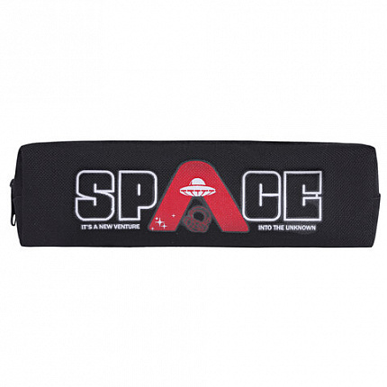 Пенал ЮНЛАНДИЯ ЮНИОР, 1 отделение, полиэстер, "Space", 20х6х4 см, 273809