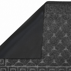 Коврик придверный 40х60 см, СЕРЫЙ, грязезащитный, 430 г/м2, фактурный рисунок ЧЕШУЙКИ, ЛЮБАША, 701058