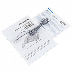 Телефон PANASONIC KX-TS2358RUB, черный, память 50 номеров, АОН, спикерфон, ЖК дисплей с часами, тональный / импульсный режим