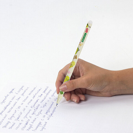 Ручка стираемая гелевая BRAUBERG KIDS "MIX", СИНЯЯ, корпус ассорти, игольчатый наконечник 0,5 мм, линия 0,35 мм, 144101