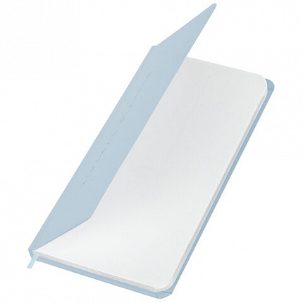 Еженедельник недатированный с резинкой 171х93 мм, BRAUBERG, твердый, 64 л., "Minimal", голубой, 116313