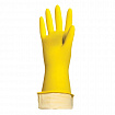 Перчатки МНОГОРАЗОВЫЕ латексные LAIMA "ПРЕМИУМ", х/б напыление, СВЕРХПЛОТНЫЕ, размер 9-10, XL (очень большой), желтые, вес 70 г, 600781