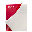 Тетрадь А5, 48 л., STAFF, скоба, линия, офсет №2 ЭКОНОМ, обложка картон, "КОНСТРУКТИВ", 402786
