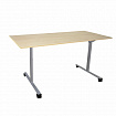 Стол складной "Эверест", 1200х600х760 мм, серый каркас, ЛДСП клен