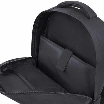 Рюкзак HEIKKI STRATEGY (ХЕЙКИ) универсальный, отд. для ноутбука, багаж. лента, черный, 46х31х13 см, 272583