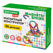 Магнитный конструктор MAGNETIC STICKS, 36 магнитных деталей, BRAUBERG KIDS, 665721