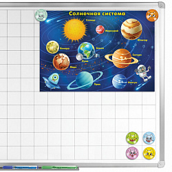 Магниты стеклянные 35 мм для досок магнитно-маркерных, НАБОР 6 шт., "3D Коты", BRAUBERG KIDS, круглые, блистер, 272516