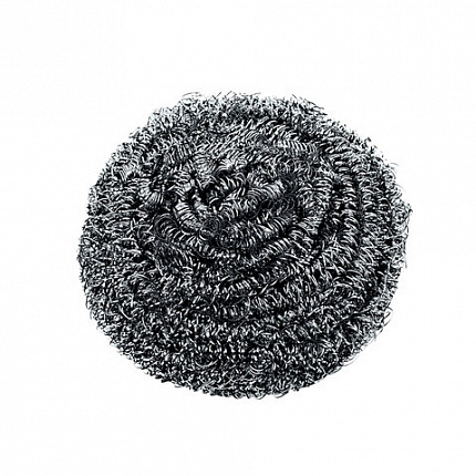 Губка (мочалка) металлическая, спиральная, 40г, МЕГА, для посуды, гриля, плиты, YORK,, 2030