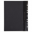 Скоросшиватель пластиковый с перфорацией BRAUBERG, А4, 140/180 мкм, черный, 226586