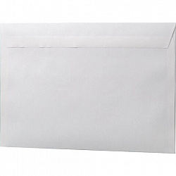 Конверты С4 (229х324 мм), клей, 90 г/м2, КОМПЛЕКТ 250 шт., внутренняя запечатка, 71205, 53855