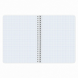 Тетрадь А5, 96 л., BRAUBERG, гребень, клетка, обложка картон, "Мрамор" (микс в спайке), 404422