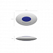 Ластик ERICH KRAUSE "SmartWay Mini Oval", 41х29х9 мм, белый, овальный, пластиковый держатель, 45533