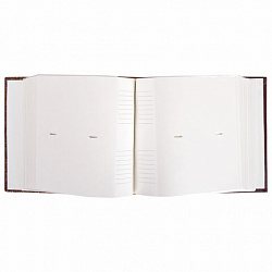 Фотоальбом BRAUBERG на 300 фотографий 10х15 см, обложка под кожу, бумажные страницы, бокс, бордо+бронза, 390681