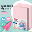 Бумага цветная BRAUBERG, А4, 80 г/м2, 500 л., пастель, розовая, для офисной техники, 115219