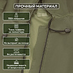 Дождевик-плащ цвета хаки на молнии многоразовый с ПВХ-покрытием, размер 52-54 (XL), рост 170-176, ГРАНДМАСТЕР, 610847