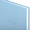 Блокнот А5 134х206 мм, 80 л., твёрдый, клетка, BRAUBERG "Minimal", голубой, 116442