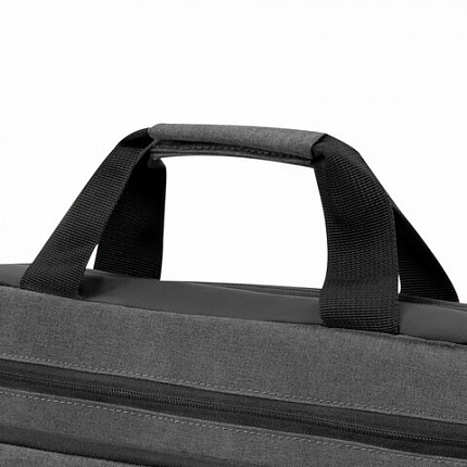 Сумка портфель HEIKKI FORWARD (ХЕЙКИ) с отделением для ноутбука 15,6", темно-серая, 29х40х9 см, 272611