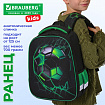 Ранец BRAUBERG KIDS START, 1 отделение, 2 кармана, "Зеленый мяч", 35х26х13 см, 272092
