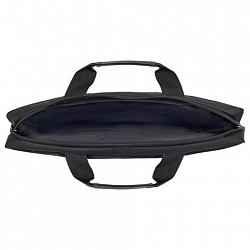 Сумка портфель HEIKKI TEMPO (ХЕЙКИ) с отделением для ноутбука 15,6", карман, Rush, черная, 30х40х4 см, 272607