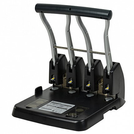 Дырокол на 4 отверстия металлический МОЩНЫЙ BRAUBERG "Heavy Duty Extra", до 150 листов, 270555