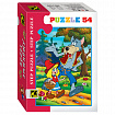 Пазл картонный 54 элемента, Любимые герои, АССОРТИ, поле 18х13 см, STEP PUZZLE