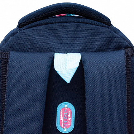 Рюкзак GRIZZLY школьный, анатомическая спинка, 3 отделения, для девочек, "COOL 2DAY", 40х27х20 см, RG-561-1/3