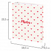 Фотоальбом BRAUBERG "Cute hearts" на 200 фото 10х15 см, твердая обложка, 391427