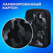 Пенал ПИФАГОР, 3 отделения, ламинированный картон, 19х11 см, "Black camo", 273489