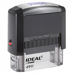 Штамп стандартный "ОПЛАЧЕНО", оттиск 38х14 мм, синий, TRODAT IDEAL 4911 DB-1.2, 161487/214130