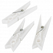 Прищепки бельевые 7,8 см, КОМПЛЕКТ 10 штук, пластик, белые, PRIMILA (ПРИМИЛА) ORIGINAL, 700512