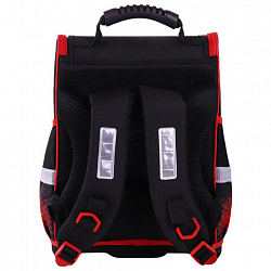 Ранец ЮНЛАНДИЯ WISE, 1 отделение, 3 кармана, устойчивое дно, "Football camp", 37x29х15 см, 271400
