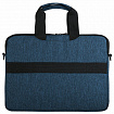 Сумка портфель HEIKKI NOVATION (ХЕЙКИ) с отделением для ноутбука 13-14", багажная лента, синяя, 28х38х3 см, 272593