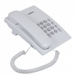 Телефон проводной SANYO RA-S204W, тональный / импульсный режим, повтор, белый