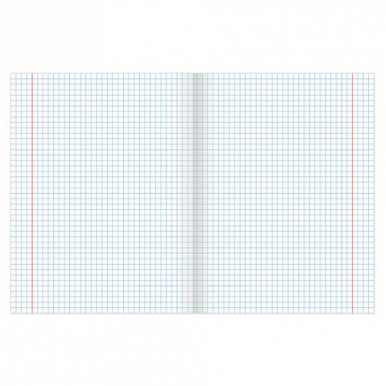 Тетрадь А5, 48 л., BRAUBERG скоба, клетка, обложка картон, "INDAY", 400518